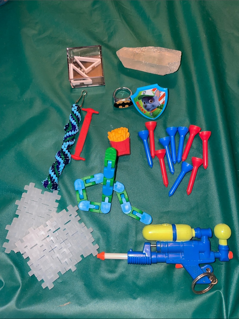 Blue & Yellow Water Blaster Toy & other items